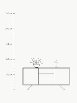 Mobile dimmbare LED-Tischlampe Panthella, H 24 cm