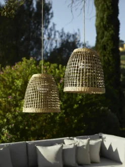 Mobile dimmbare Outdoor LED-Pendelleuchte Positano, handgefertigt