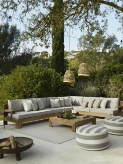 Mobile dimmbare Outdoor LED-Pendelleuchte Positano, handgefertigt