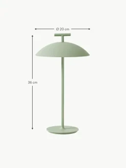 Mobile In & Outdoor LED-Tischlampe Mini Geen-A, dimmbar