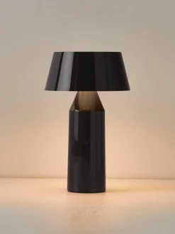 Mobile LED-Tischlampe Bicoca mit verstellbarem Lampenschirm, dimmbar