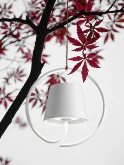 Mobile Outdoor LED-Pendelleuchte Poldina, dimmbar