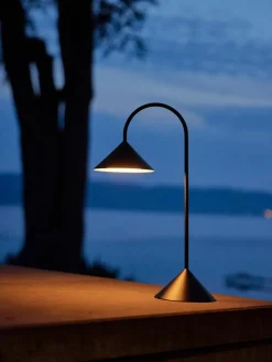 Mobile Outdoor LED-Tischlampe Grasp, dimmbar