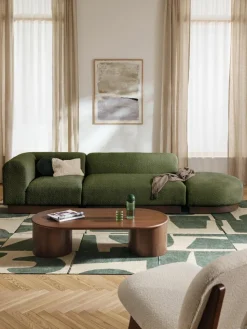 Modulare Ottomane Natalie aus Teddy-Bouclé