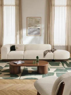 Modulare Ottomane Natalie aus Teddy-Bouclé