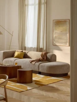 Modulare Ottomane Natalie aus Teddy-Bouclé