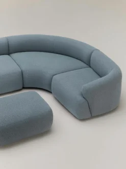 Modulare XL Bouclé-Wohnlandschaft Sofia