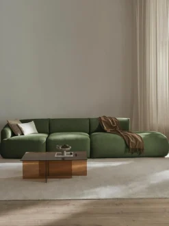 Modulare XL-Ottomane Sofia aus Bouclé