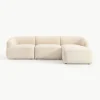 Modulares Bouclé-Ecksofa Sofia (3-Sitzer)