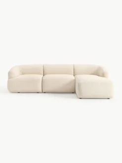 Modulares Bouclé-Ecksofa Sofia (3-Sitzer)