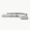 Modulares Bouclé-Ecksofa Sofia (4-Sitzer)