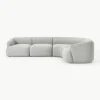 Modulares Bouclé-Ecksofa Sofia (4-Sitzer)