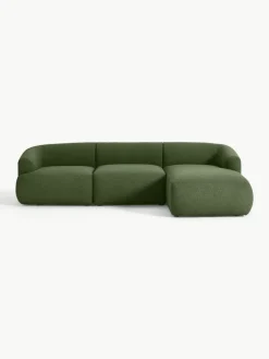 Modulares Bouclé-Ecksofa Sofia (3-Sitzer)