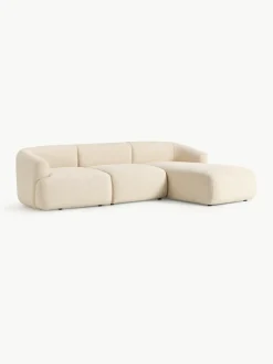 Modulares Bouclé-Ecksofa Sofia (3-Sitzer)