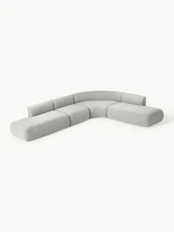 Modulares Bouclé-Ecksofa Sofia (4-Sitzer)