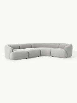Modulares Bouclé-Ecksofa Sofia (4-Sitzer)