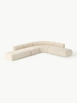 Modulares Bouclé-Ecksofa Sofia (4-Sitzer)