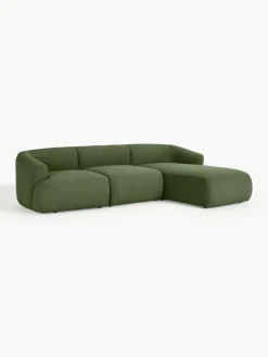 Modulares Bouclé-Ecksofa Sofia (3-Sitzer)