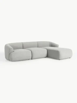 Modulares Bouclé-Ecksofa Sofia (3-Sitzer)