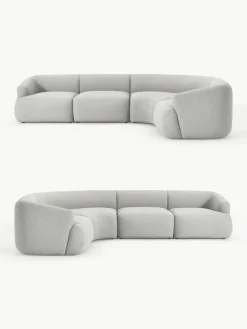 Modulares Bouclé-Ecksofa Sofia (4-Sitzer)