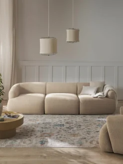 Modulares Bouclé-Sofa Sofia (3-Sitzer)