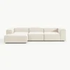 Modulares Ecksofa Lennon aus Leinen-Mix