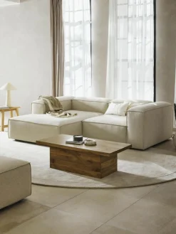 Modulares Ecksofa Lennon aus Leinen-Mix