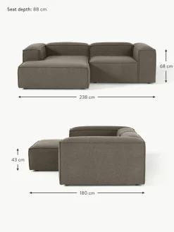 Modulares Ecksofa Lennon aus Bouclé