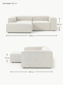 Modulares Ecksofa Lennon aus Bouclé