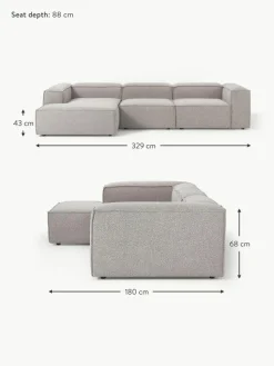 Modulares Ecksofa Lennon aus Bouclé