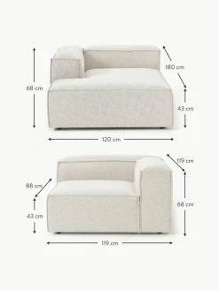Modulares Ecksofa Lennon aus Bouclé
