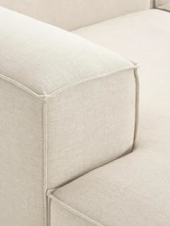 Modulares Ecksofa Lennon aus Leinen-Mix