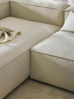 Modulares Ecksofa Lennon aus Leinen-Mix