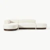 Modulares Ecksofa Natalie aus Teddy-Bouclé