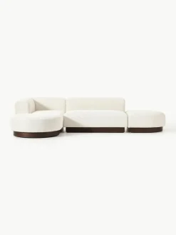Modulares Ecksofa Natalie aus Teddy-Bouclé