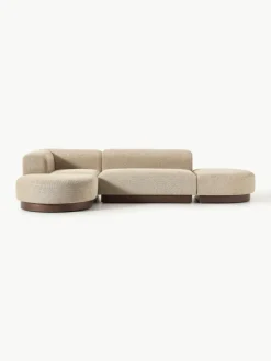 Modulares Ecksofa Natalie aus Teddy-Bouclé