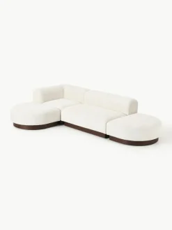 Modulares Ecksofa Natalie aus Teddy-Bouclé