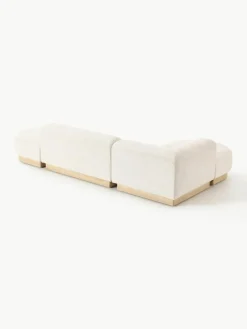 Modulares Ecksofa Natalie aus Teddy-Bouclé