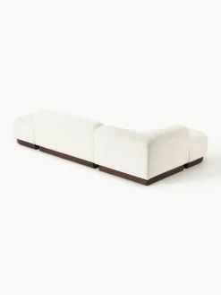 Modulares Ecksofa Natalie aus Teddy-Bouclé