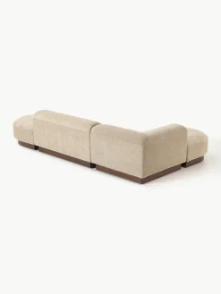 Modulares Ecksofa Natalie aus Teddy-Bouclé