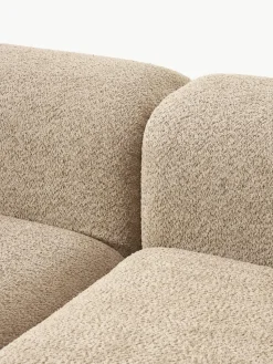Modulares Ecksofa Natalie aus Teddy-Bouclé