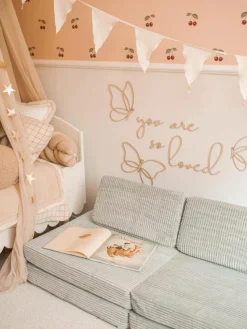 Modulares Kinder-Spielsofa Mila aus Cord, handgefertigt