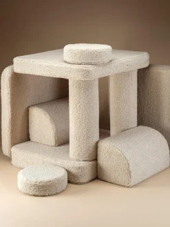 Modulares Kinder-Spielsofa Sugar aus Teddy, handgefertigt