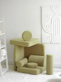 Modulares Kinder-Spielsofa Sugar aus Teddy, handgefertigt
