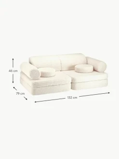 Modulares Kinder-Spielsofa Sugar aus Teddy, handgefertigt