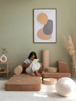 Modulares Kinder-Spielsofa Sugar aus Cord