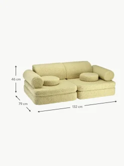 Modulares Kinder-Spielsofa Sugar aus Teddy, handgefertigt