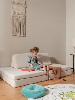 Modulares Kinder-Spielsofa Mila aus Samt, handgefertigt