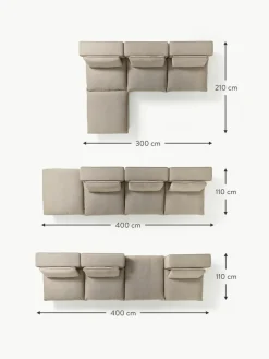 Modulares Sofa Felix mit Hocker