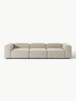 Modulares Sofa Lennon (4-Sitzer) aus Leinen-Mix